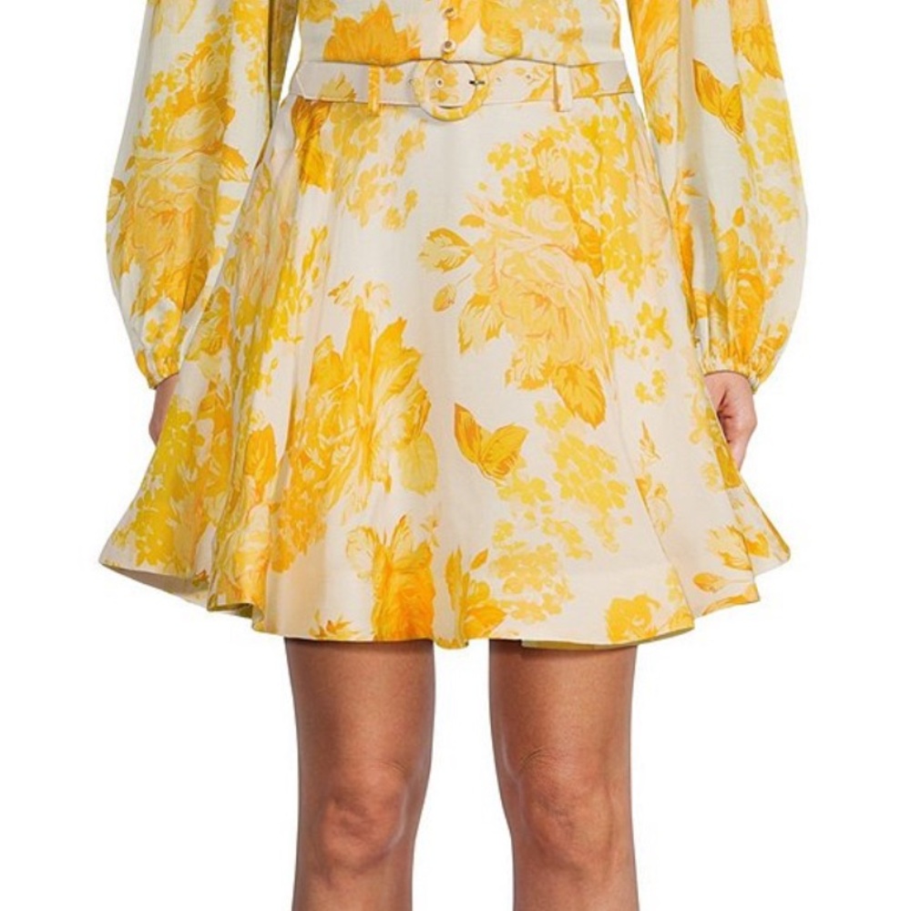 Antonio Melani Edie Floral Belted Pockets Coordinating A-Line Skirt, $149 size 2